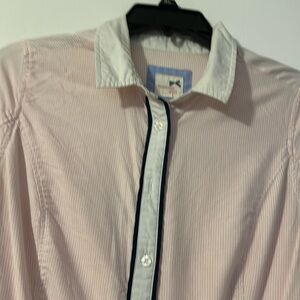 Tommy girl. Pale pink and white strip